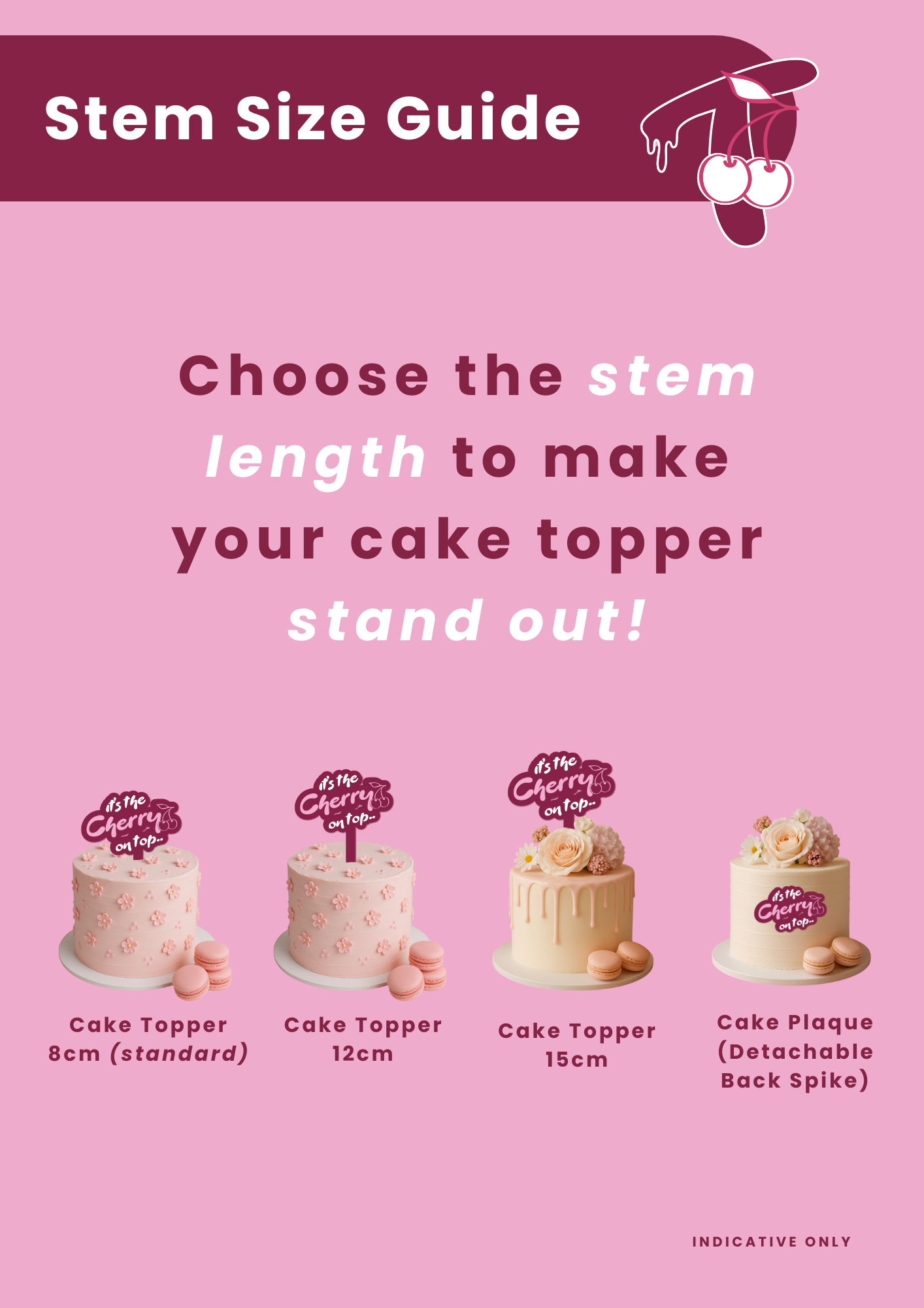 Number Single Acrylic Cake Topper/Plaque