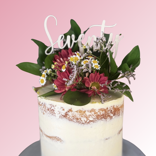 Age Acrylic Cake Topper/Plaque