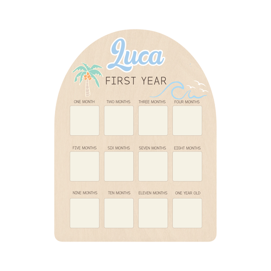 First Year Photo Board - Beach