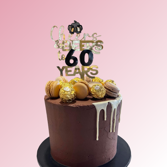 Cheers & Beers to Age Years Acrylic Topper/Plaque