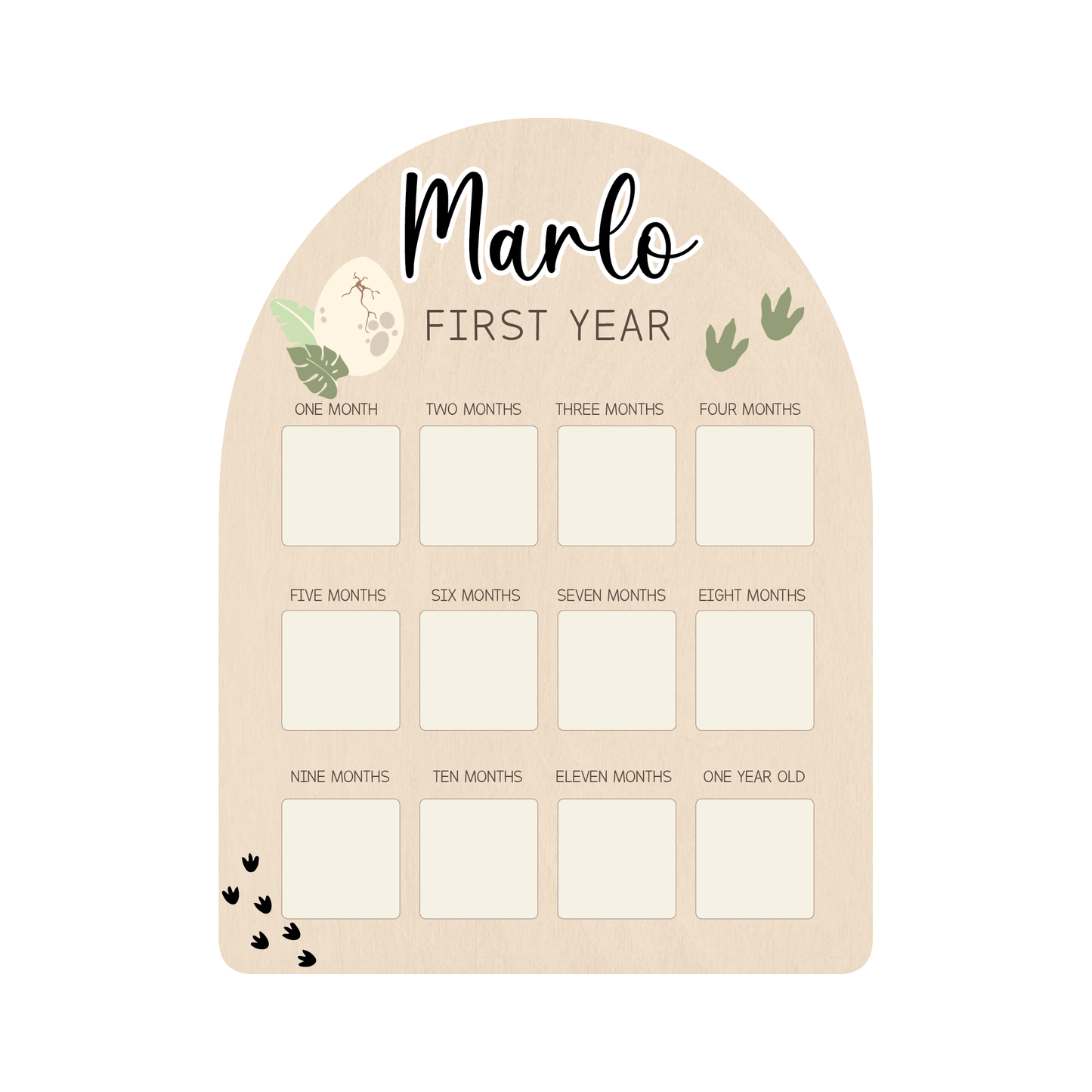 First Year Photo Board - Dinosaur