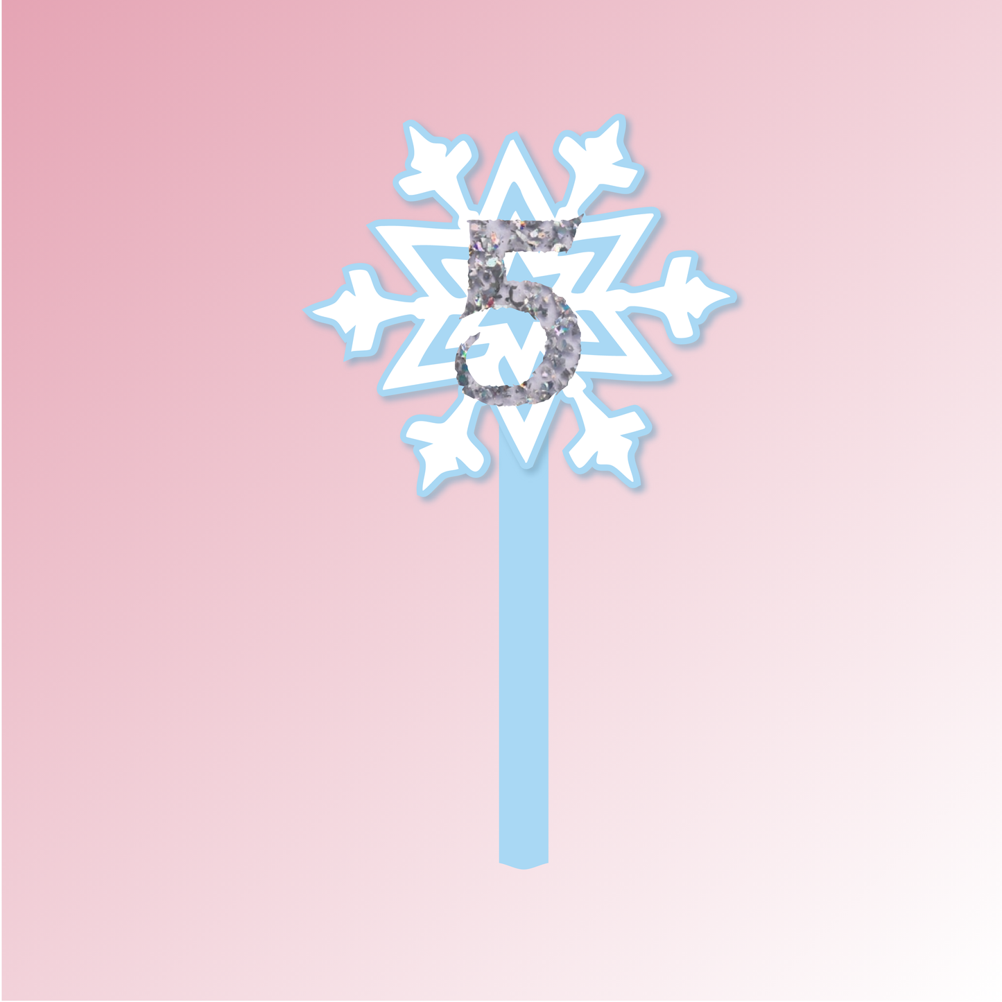 Frozen Theme – Number Plaque/Topper