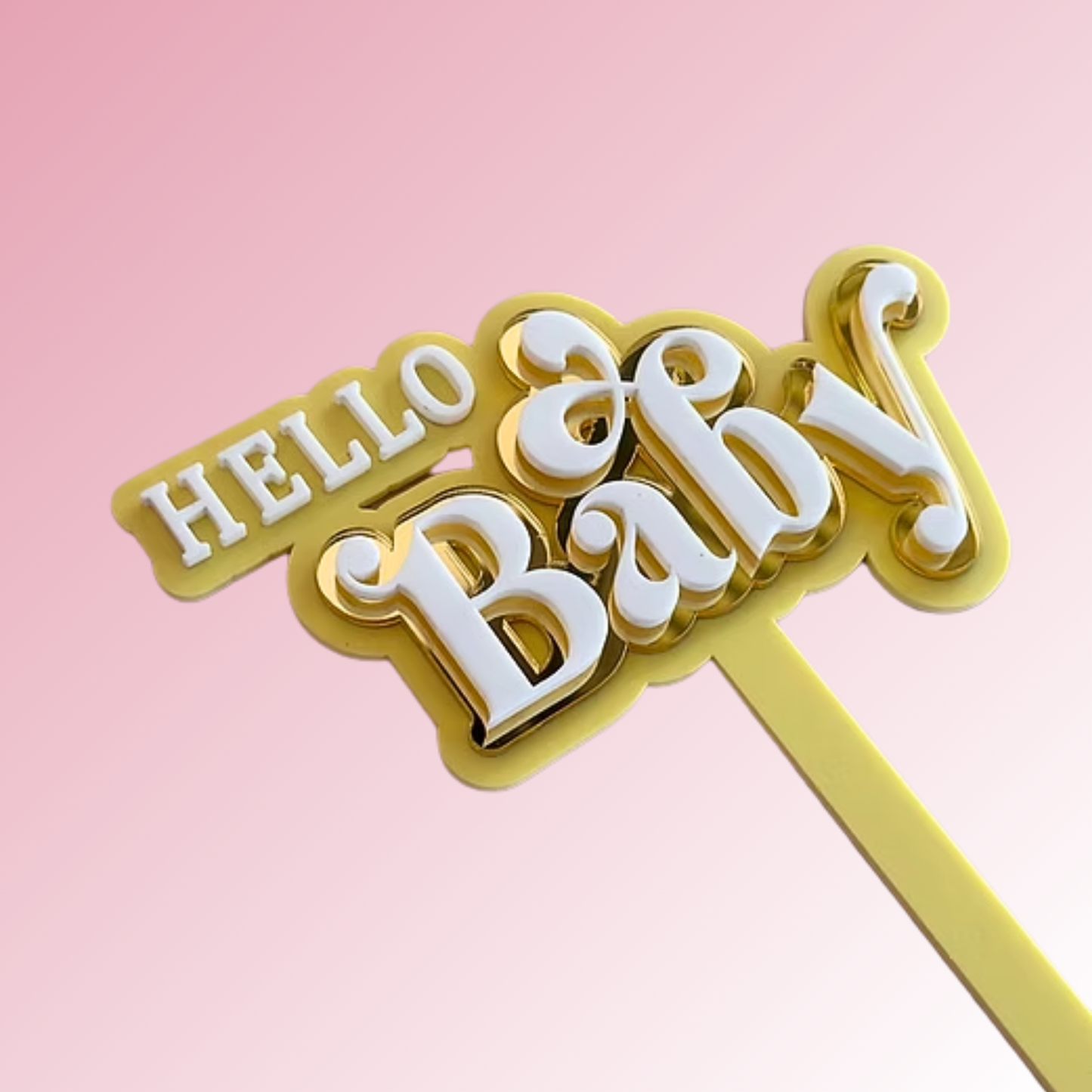 Hello Baby Acrylic Topper/Plaque