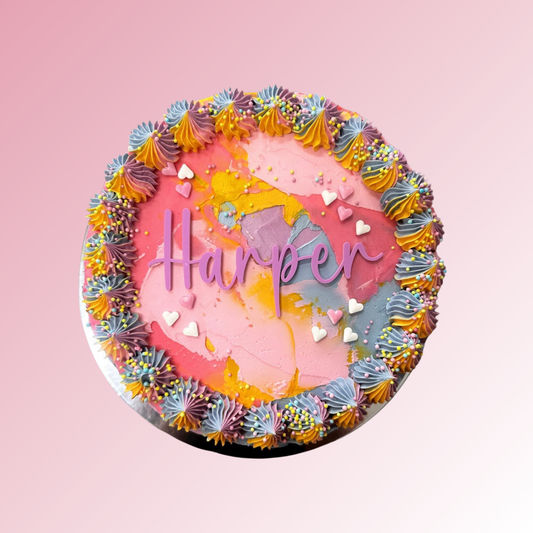 Name Acrylic Cake Charm