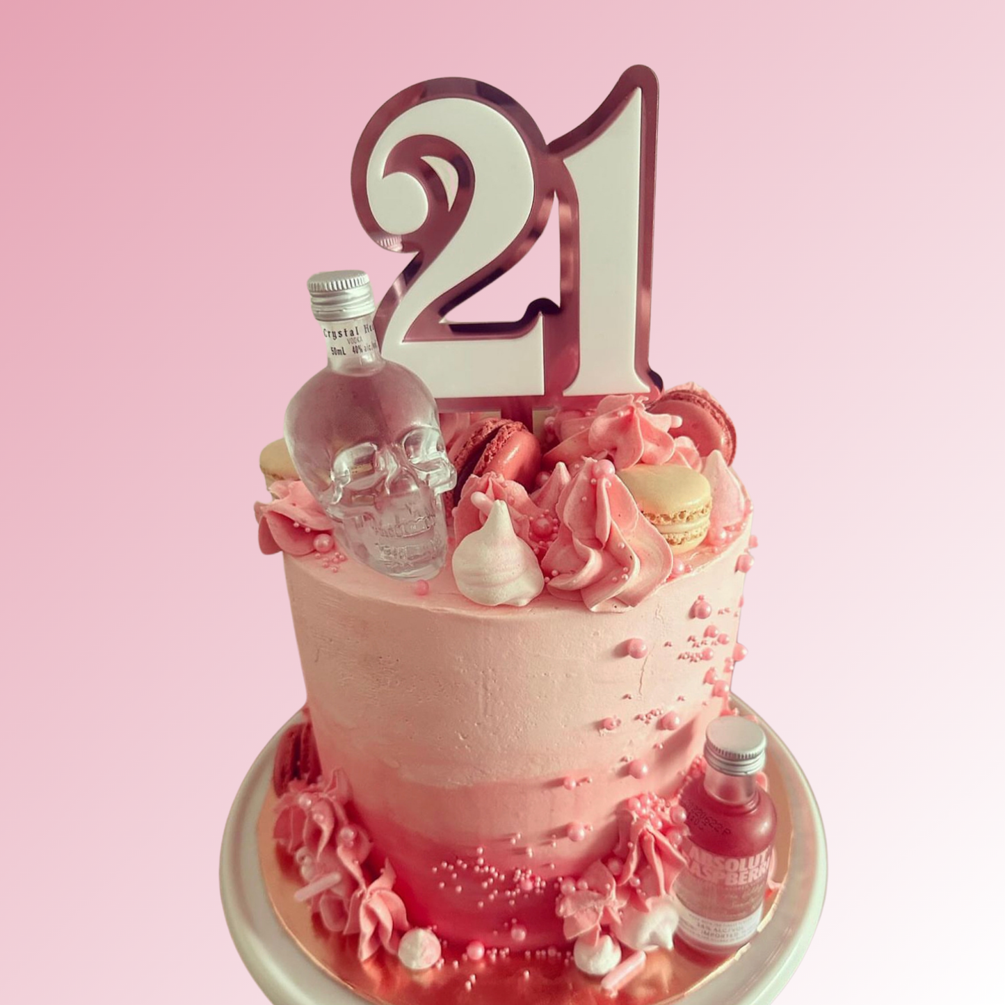 Number Double Acrylic Cake Topper/Plaque