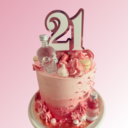 Number Double Acrylic Cake Topper/Plaque