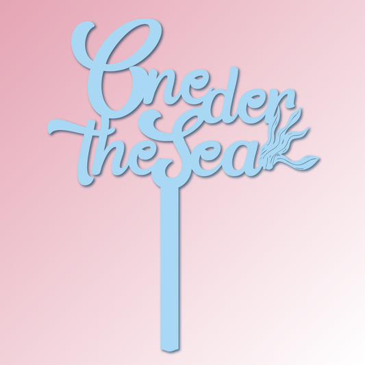 One-der the Sea Acrylic Cake Topper/plaque