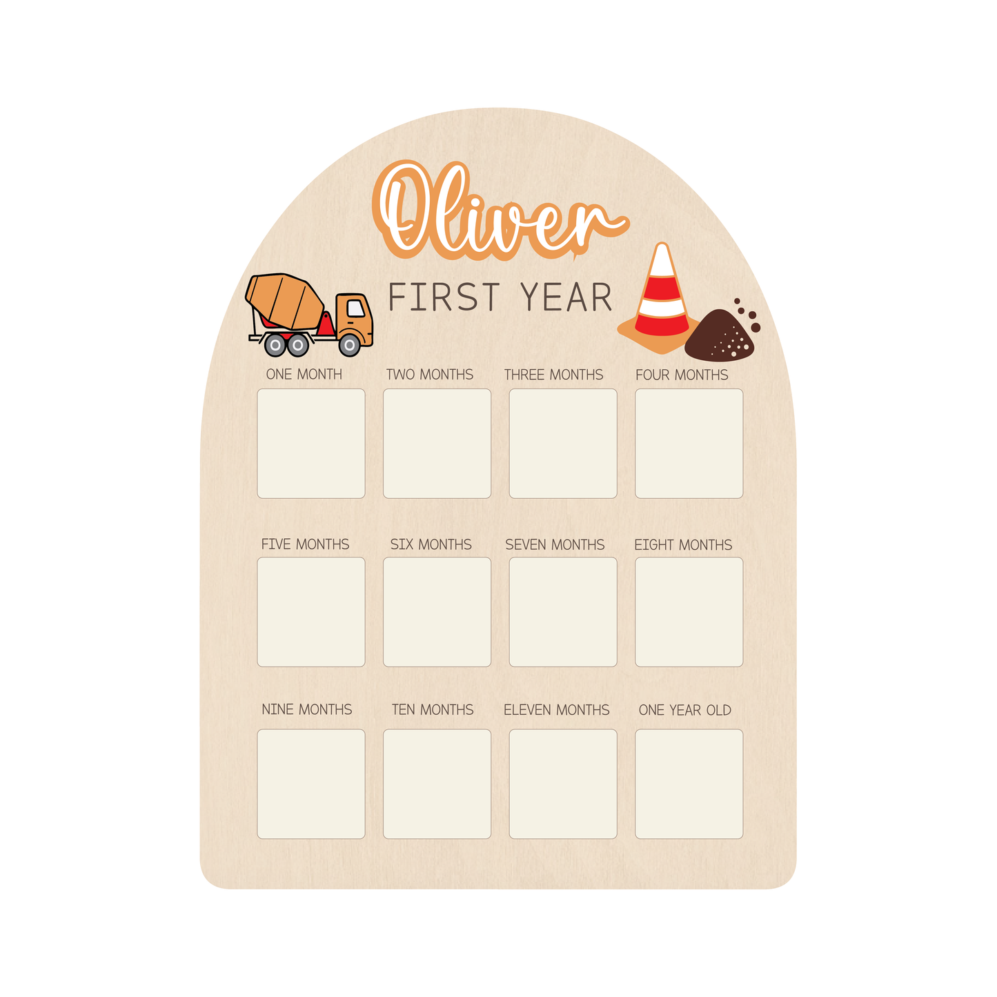 First Year Photo Board - Construction