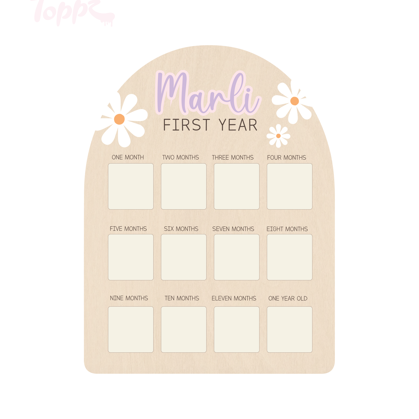 First Year Photo Board - Daisy