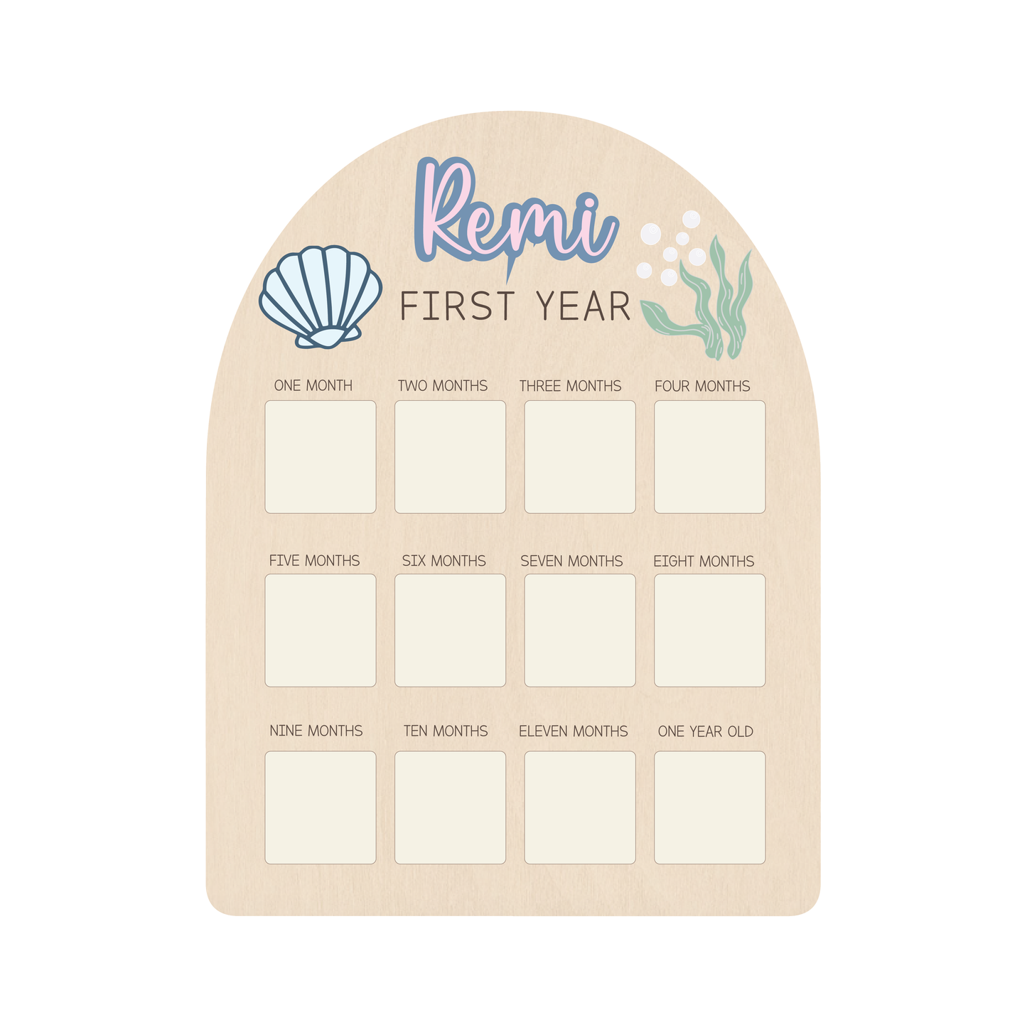 First Year Photo Board - Under the Sea