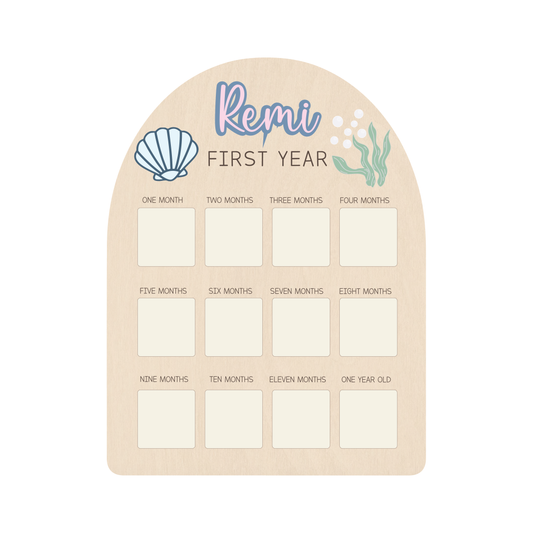 First Year Photo Board - Under the Sea