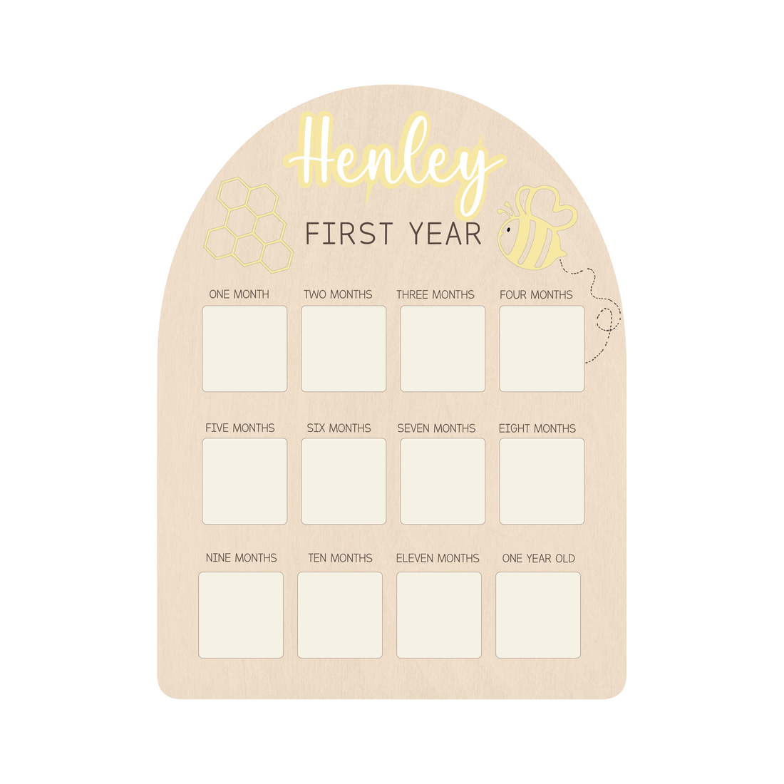 First Year Photo Board - Bee – Toppz Studio