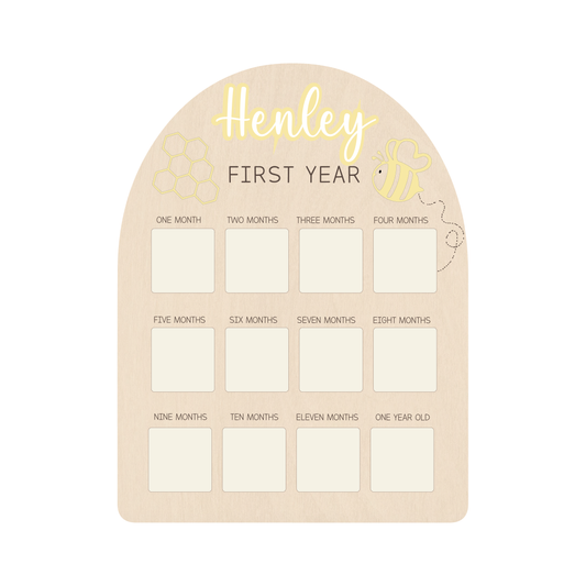 First Year Photo Board - Bee