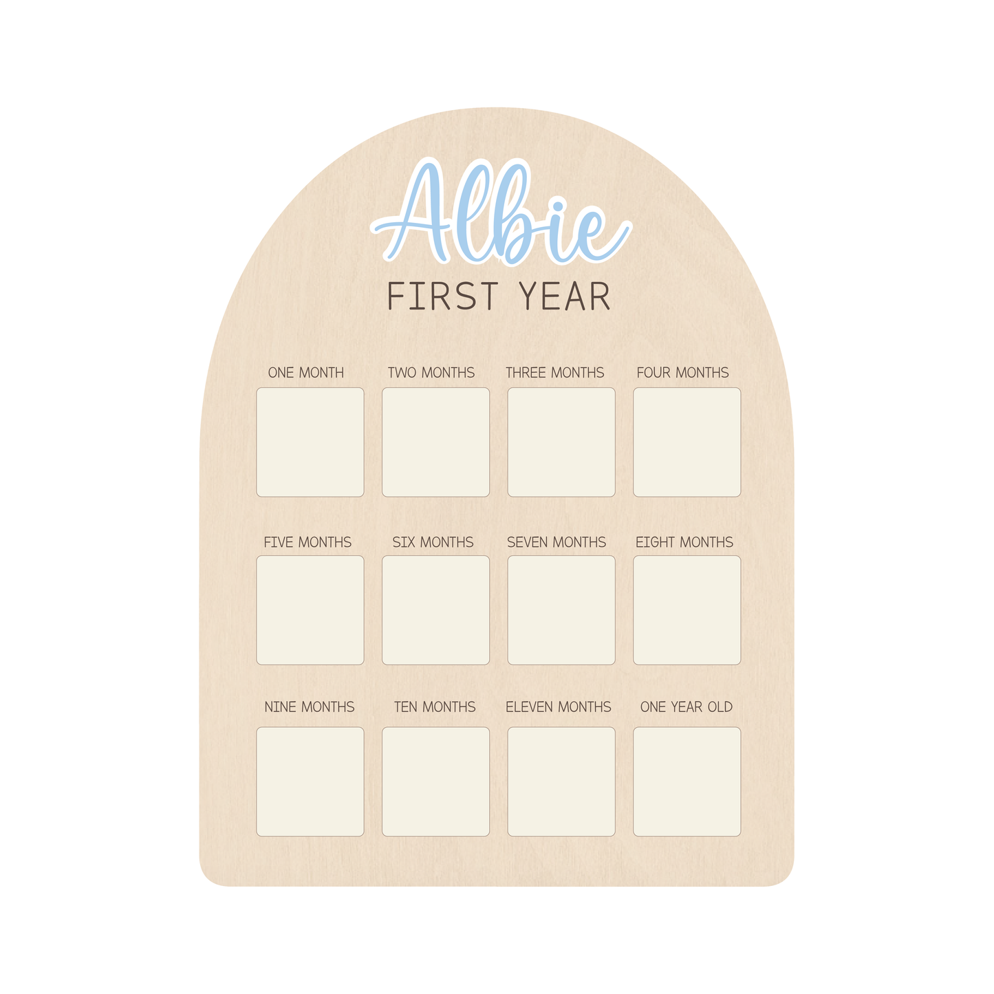 First Year Photo Board - No Theme