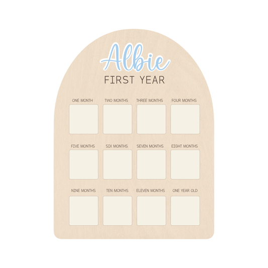 First Year Photo Board - No Theme