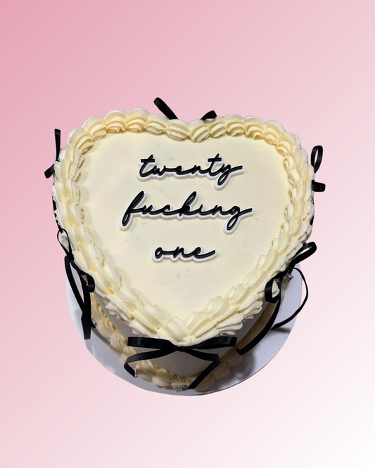 “Twenty Fucking One” Double Layer Acrylic Cake Charm